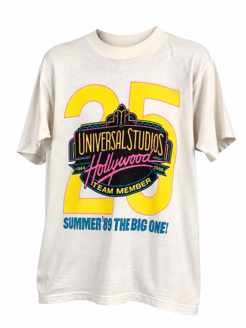 Vintage 1989 Universal Studios Staff Tee Single Stitch USA Made Medium‎